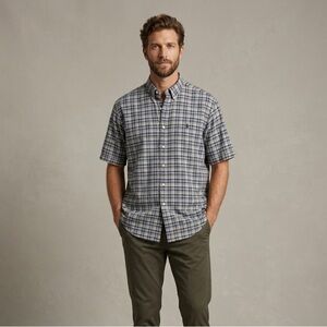 Ralph Lauren Blaire Plaid Button-Down Shirt | Size Large